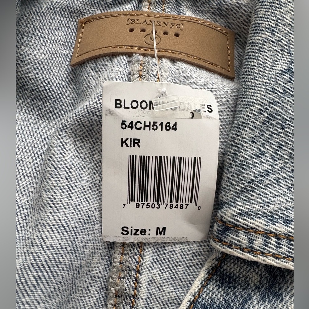 NWT - BLANK NYC Timeless Tailored Denim Vest - Size Medium - Picture 16 of 16